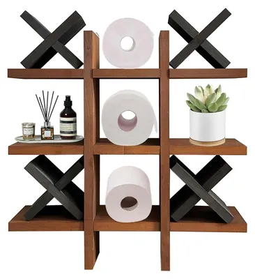 Produktbild von Tic Tac Toe Toilettenpapierhalter mit Regal