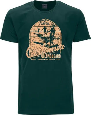 Produktbild von Übergrößen T-Shirt California Longboard beige AHORN SPORTSWEAR bottle green 9XL