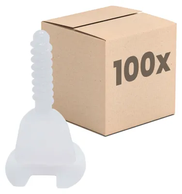 Produktbild von Dalsys Fliesen Nivelliersystem, 1mm, 100 Laschen, Verlegehilfe Set, Fliesenleger Werkzeug, Fliesenkeile Kunststoff, Abstandshalter Fliesen, Verlegesystem, Fliesen Zubehör, Profi Kreuze