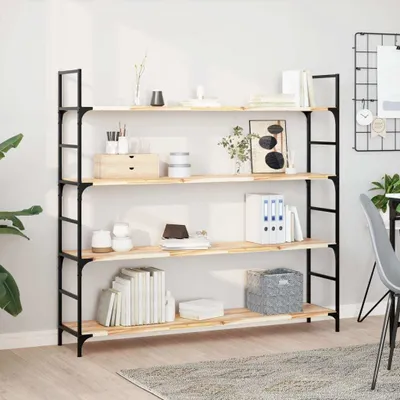 Produktbild von 2024 Möbel Schweberegal 160x30x2 cm Massivholz Akazie Unbehandelt Wandregale 3365794