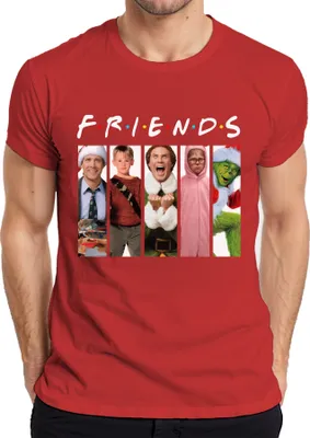 Produktbild von Friends Weihnachtsfilme Kevin Allein Zuhaus Griswold - Weihnachten Christmas Xmas Herren T-Shirt, Rot, XXL