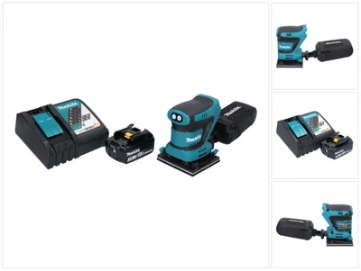 Produktbild von Makita DBO 480 RF1 Akku Schwingschleifer 18 V 112 x 102 mm + 1x Akku 3,0 Ah + Ladegerät
