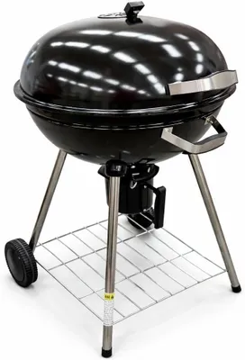 Immagine prodotto di Barbecue a carbone - Griglia per esterni - Ampia superficie di cottura - 54 cm - Nero