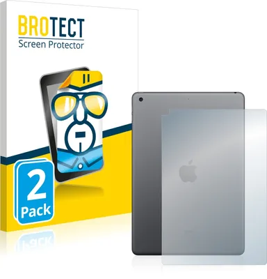 Produktbild von 2x Für Apple iPad 10.2″ WiFi 2021 (Rückseite, 9 Gen.) Schutzfolie BROTECT Displayschutz Display Schutz Folie Klar Transparent