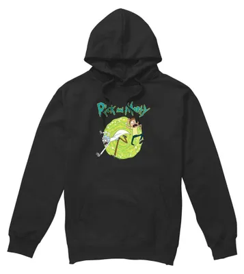 Produktbild von Rick And Morty - Kapuzenpullover für Herren/Damen Uni TV41248 (L) (Schwarz)