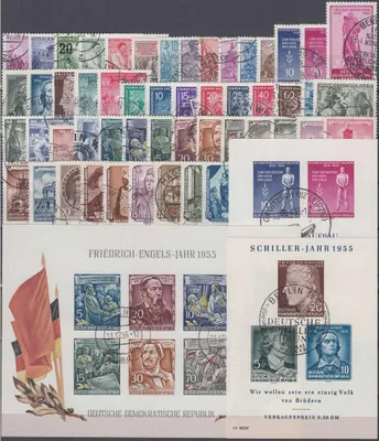 Produktbild von DDR Jahrgang 1955 gestempelt  komplett