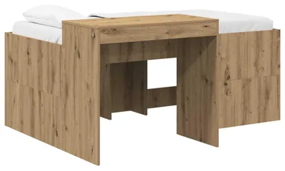 Produktbild von vidaXL Hochbett mit Schreibtisch für Kinder Artisan-Eiche