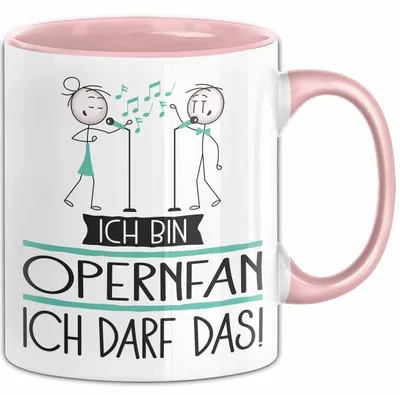 Produktbild von Geschenk für Opernfan Tasse Lustige Geschenkidee Geburtstag Ich Bin Opernfan Ich Darf Das (Rosa)