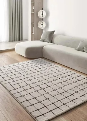 Produktbild von ATTICGO Kurzflorteppich RETRO Geometrisch in Weiß, 160x230 cm