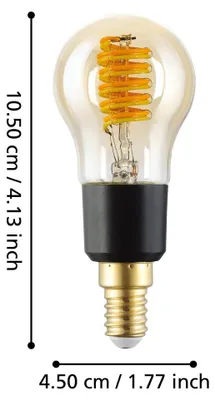 Obrázek produktu pro EGLO 110403, Chytrá žárovka, Jantar, LED, Sklo, E14, P45