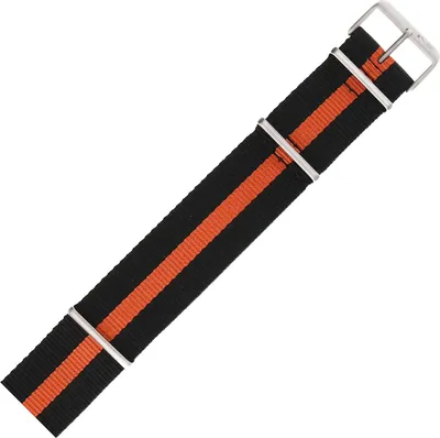 Zdjęcie produktu dla Pasek Lunokhod - Nylon (A506) czarny z pomarańczowym śr. matowa kl.