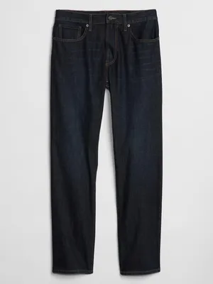 Produktbild von Gap Herren Jeans Gerade 40X32 aus Elasthanfreiem Denim in Dunklem Indigoton