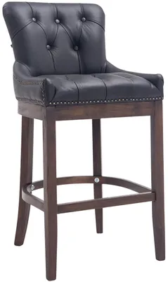 A studio shot of a bar stool.