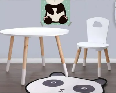 Produktbild von H&S Collection Kindertisch 60x41 cm Weiß