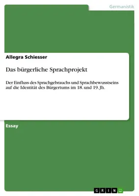 Produktbild von Das bürgerliche Sprachprojekt