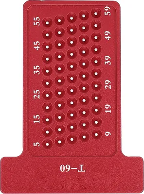 Produktbild von T-förmiger Anreißer aus Aluminiumlegierung, Lochlehre, Schreiner-Markierwerkzeug (Rot)