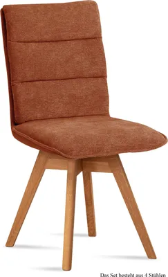 Produktbild von Esszimmerstuhl drehbar (4er-Set) Dorle 47x92x60 Eiche geölt/Cognac
