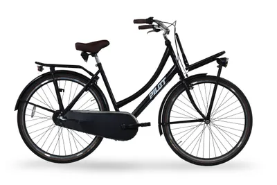 Produktbild von Pilot Bike, Dutch Fahrrad 28 Zoll Damen Citybike Shimano Nexus 3-Gang Rücktrittbremse V-Brake Stahlrahmen Schwarz