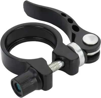 Imagen del producto de Abrazadera para tija de sillín, tipo rápido, de aluminio, 27,2/28,6 mm, para bicicletas de carretera y mountain bike