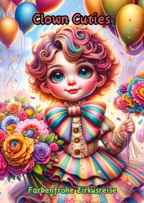 Produktbild von Ausmalbuch Clown mit heiteren, verspielten und detailreichen Illustrationen