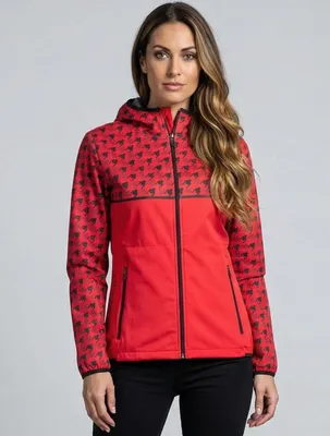 Image de Veste softshell premium pour femmes ALTISPORT VOJ/ALW048JACK01, couleur rouge, taille M