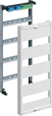 Produktbild von HAGER Einbausatz, univ., m. Hutschienen, f. Feldverteiler AP 4-reihig, 600x250mm, QC