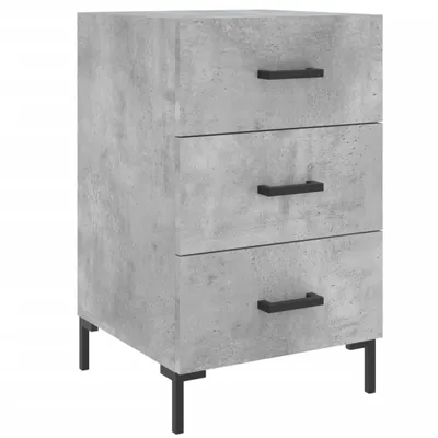 Produktbild von Nachttisch Betongrau 40x40x66 cm Holzwerkstoff