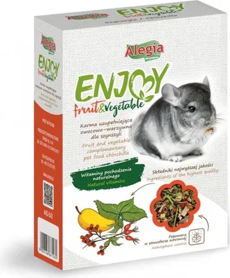 Zdjęcie produktu dla Alegia Enjoy fruits and vegetables dla szynszyla 340g Alegia
