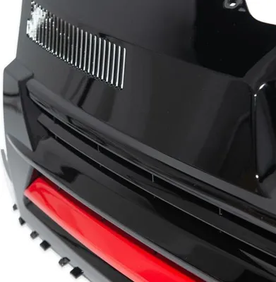 Produktbild von Kühlergrill Schwarz Glanz Rote Leiste ohne Emblem passend für VW T6 Bus Transporter 15-