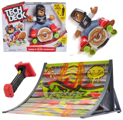 Productafbeelding van Tech Deck TED VHC ShrednBlast Skateboard GML, Setje vinger-skateboarden, geschikt voor kinderen vanaf 5 jaar