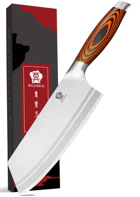 Nakiri-Messer 19,8 cm, deutsches Stahl, Pakkaholzgriff