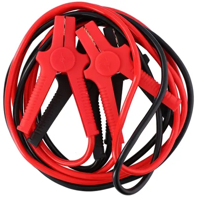 Produktbild von Dunlop Set Starthilfekabel 2 Stück - 25mm2 - 3,5 Meter - 12V/ 24V - 350 A - Isolierte Klemmen
