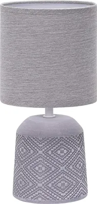 Image de Luxe - Lampe à poser Vienna - Gris - H30xØ15 - culot E14 - Céramique