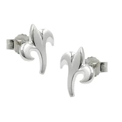 Produktbild von Ohrstecker Ohrring 9x8mm kleine Blüte mattiert Silber 925 silber 9x8mm