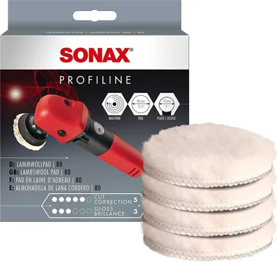 Productafbeelding van SONAX Lamwolpad 80 (verpakking van 4 stuks)