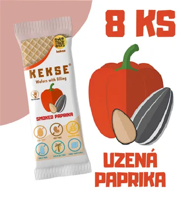 Obrázek produktu pro KEKSE Oplatky s uzenou paprikou 8 ks