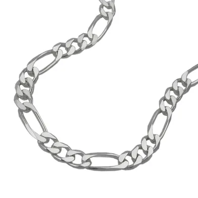 Produktbild von Kette 48mm flache Figarokette Silber 925 60cm silber 4,8x1,3mm