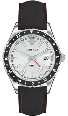 Produktbild von Versace Herren Uhr GMT Armbanduhr Leder Hellenyium V11070017