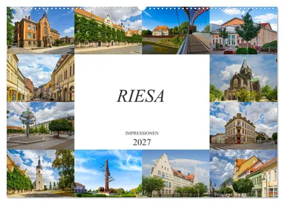 Produktbild von Riesa Impressionen (Wandkalender 2027 DIN A2 quer), CALVENDO Monatskalender