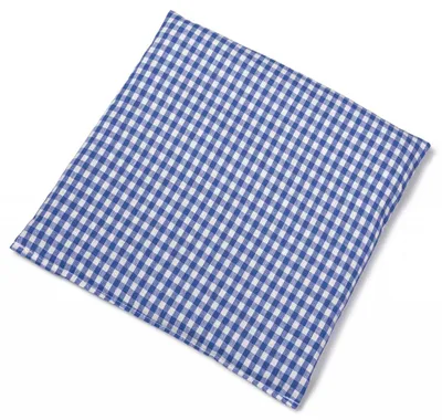 Produktbild von Rapssamenkissen 24x24cm blau-weiß | Wärmekissen Kühlkompresse Körnerkissen