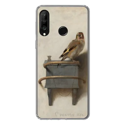 Produktbild von MuchoWow® Handyhülle Schutzhülle Hülle für Huawei P30 Lite Stieglitz - Alter Meister - Carel Fabritius Silikon Softcase Handy Hülle - Handyhülle