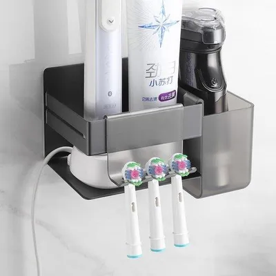 Produktbild von Elektrische Zahnbürstenhalterung mit 2 Badezimmeraccessoires