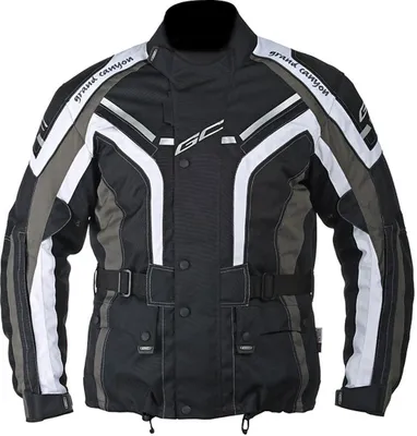 Productafbeelding van Grand Canyon motorjas, textiel, zwart/grijs/wit, maat S