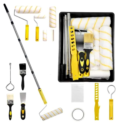 Produktbild von Farbwannen-Set, 17-teilig, Farbroller-Set