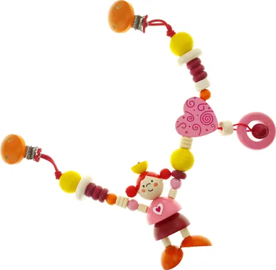 Produktbild von Hess Kinderwagenkette Prinzessin Holzspielzeug rosa