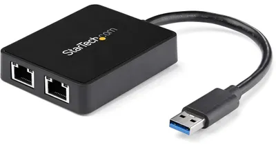 Productafbeelding van USB 3.0 Dual Gigabit Ethernet Adapter, met USB-Port
