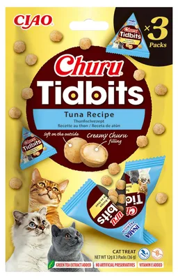 Produktbild von Churu Katzensnack Tidbits Thunfisch 3 x 12 g