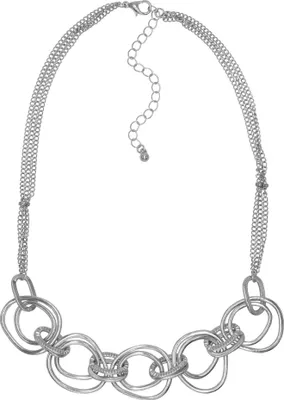 Produktbild von Steuer Modeschmuck Kette Metall 50cm silber 445050175