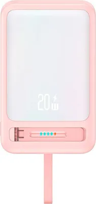 Obrázek produktu pro Powerbanka Usams Xm Series Cd219 10000Mah Magnetic Wireless Różowy