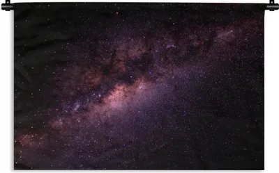 Produktbild von MuchoWow® Wandteppich Wandbehang Milchstraße - Sternenhimmel - Violett 120x80 cm Tapisserie Dekoration Wandtuch - Wanddekorationen - Wandtücher